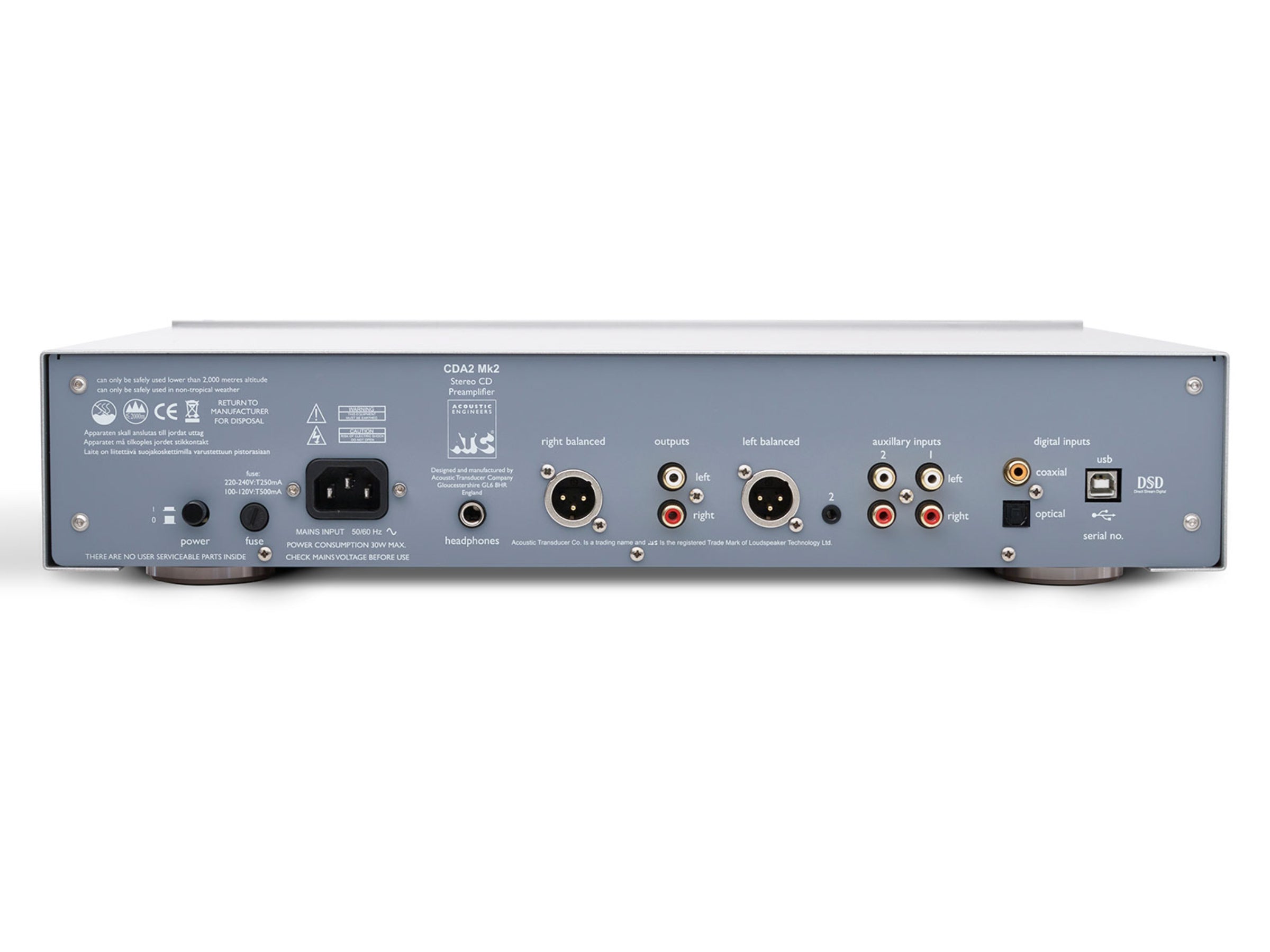 ATC CDA2 Mk2 CD DAC Pre-Amplifier