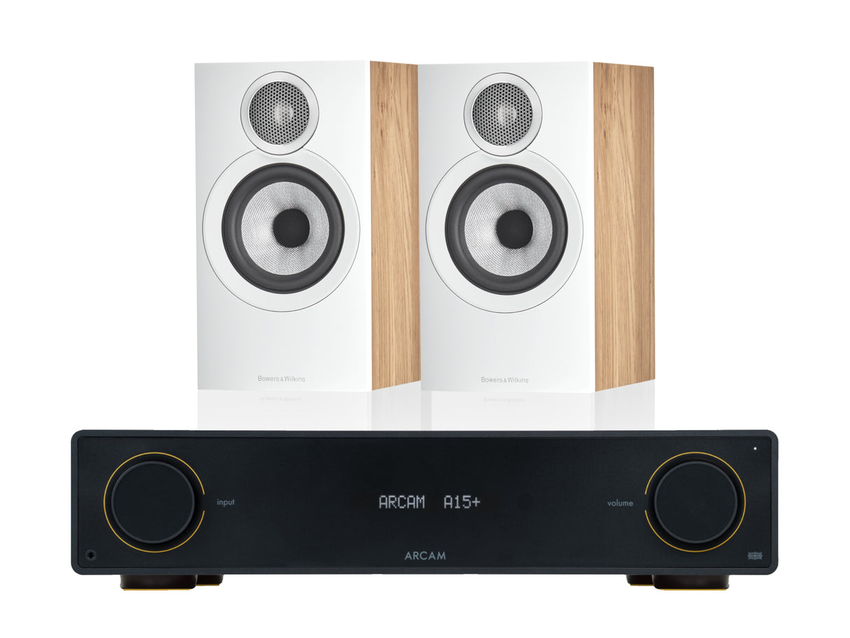Arcam A15+ with Bowers & Wilkins 607 S3 (2025 Model)