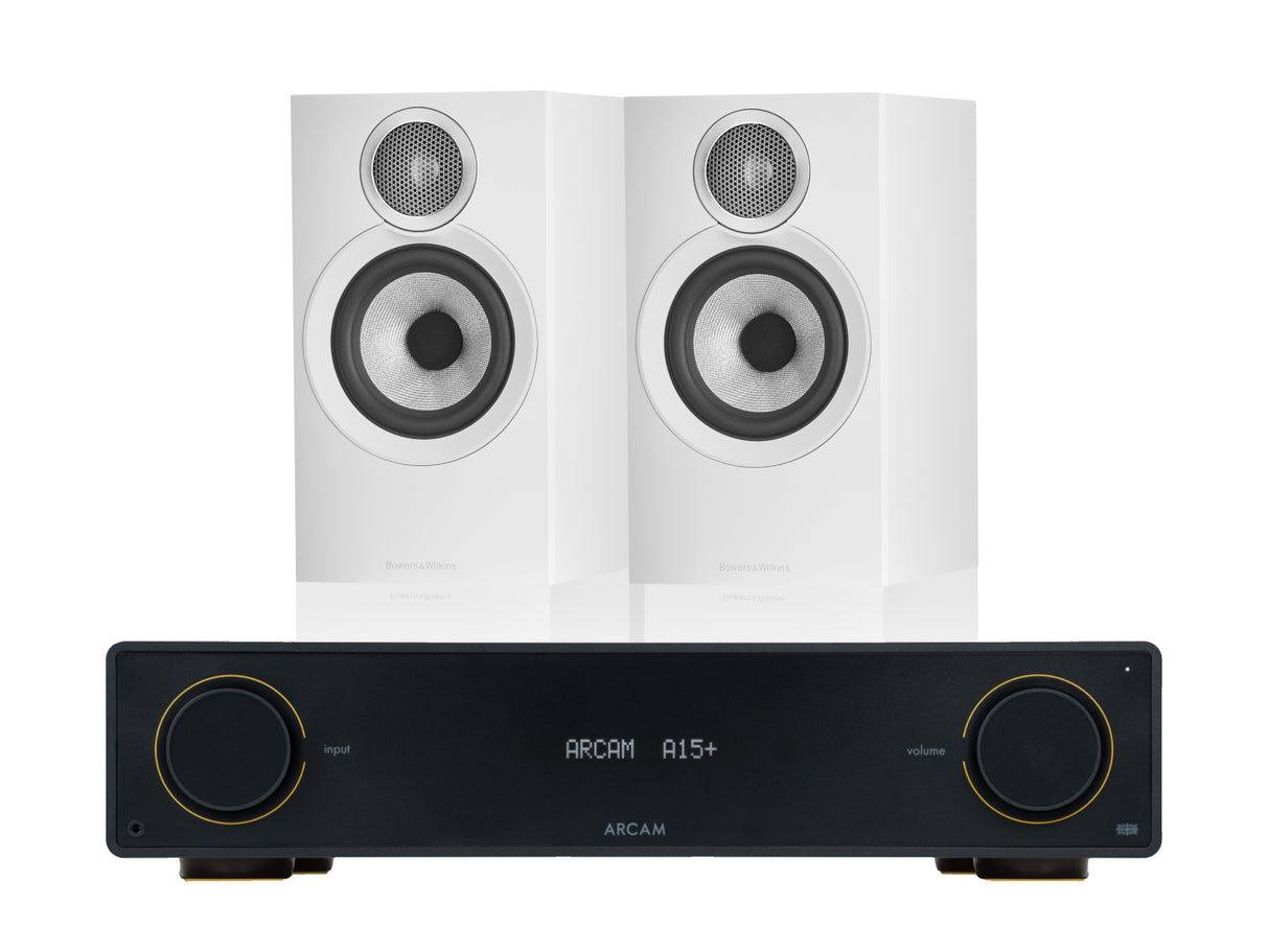 Arcam A15+ with Bowers & Wilkins 607 S3 (2025 Model)