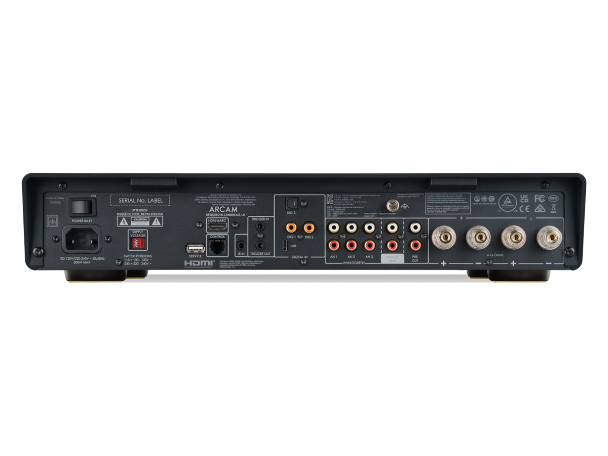 Arcam A25+ Integrated Amplifier with Monitor Audio Silver 8G 100 Bookshelf Speaker