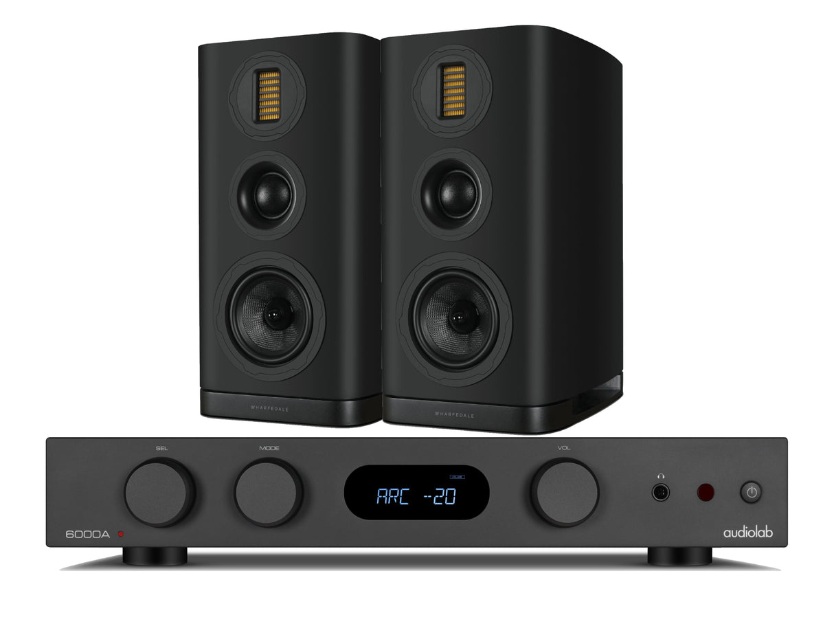 Audiolab 6000A Mkii with Wharfedale EVO 5.2 Bookshelf Speakers