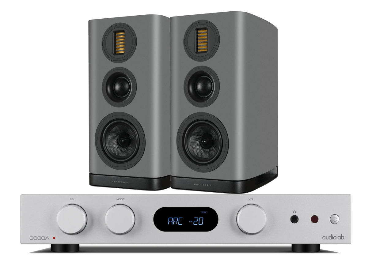 Audiolab 6000A Mkii with Wharfedale EVO 5.2 Bookshelf Speakers