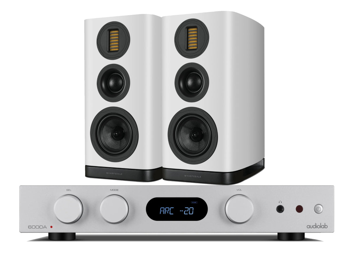 Audiolab 6000A Mkii with Wharfedale EVO 5.2 Bookshelf Speakers