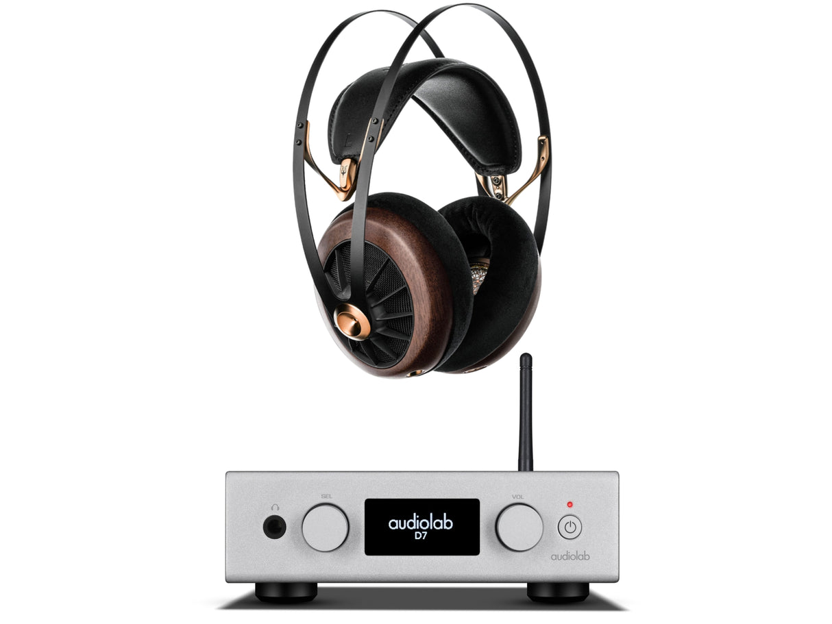 Audiolab D7 DAC Headphone Amplifier with Meze 109 Pro Open-Back Headphones