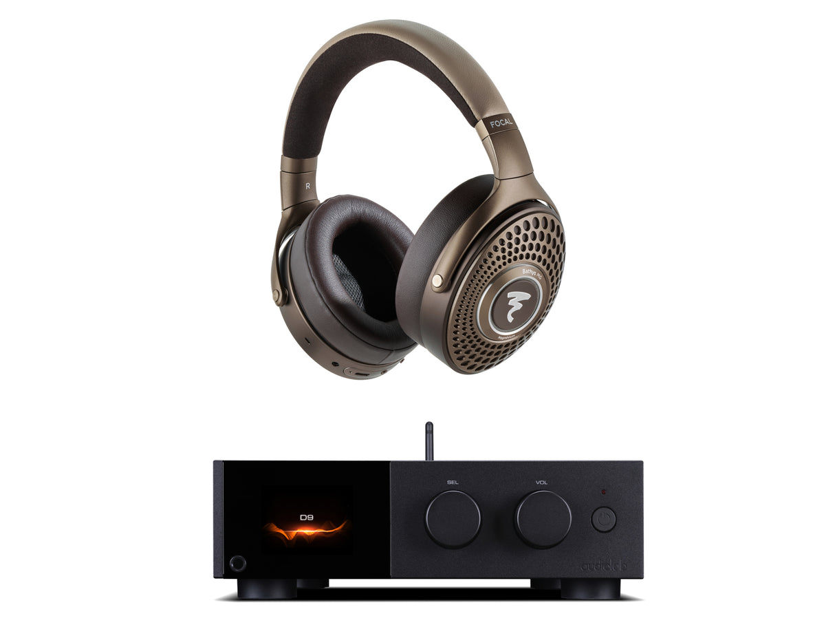 Audiolab D9 DAC Headphone Amplifier with Focal Bathys MG Closed-Back Headphones