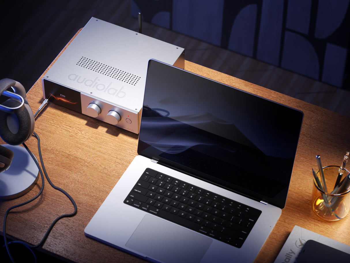 Audiolab D9 DAC Headphone Amplifier with Focal Clear MG Open-Back Headphones