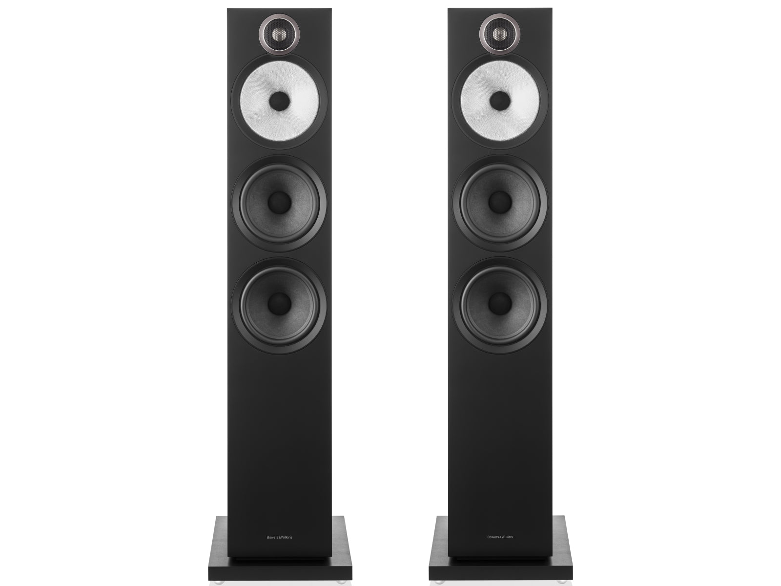 Bowers & Wilkins 603 S3 Speakers Black Front View