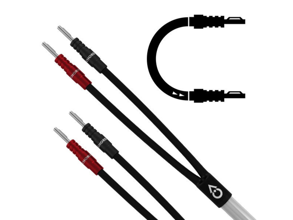 Chord ClearwayX Speaker Cable - Terminated Pair (Banana to Banana)