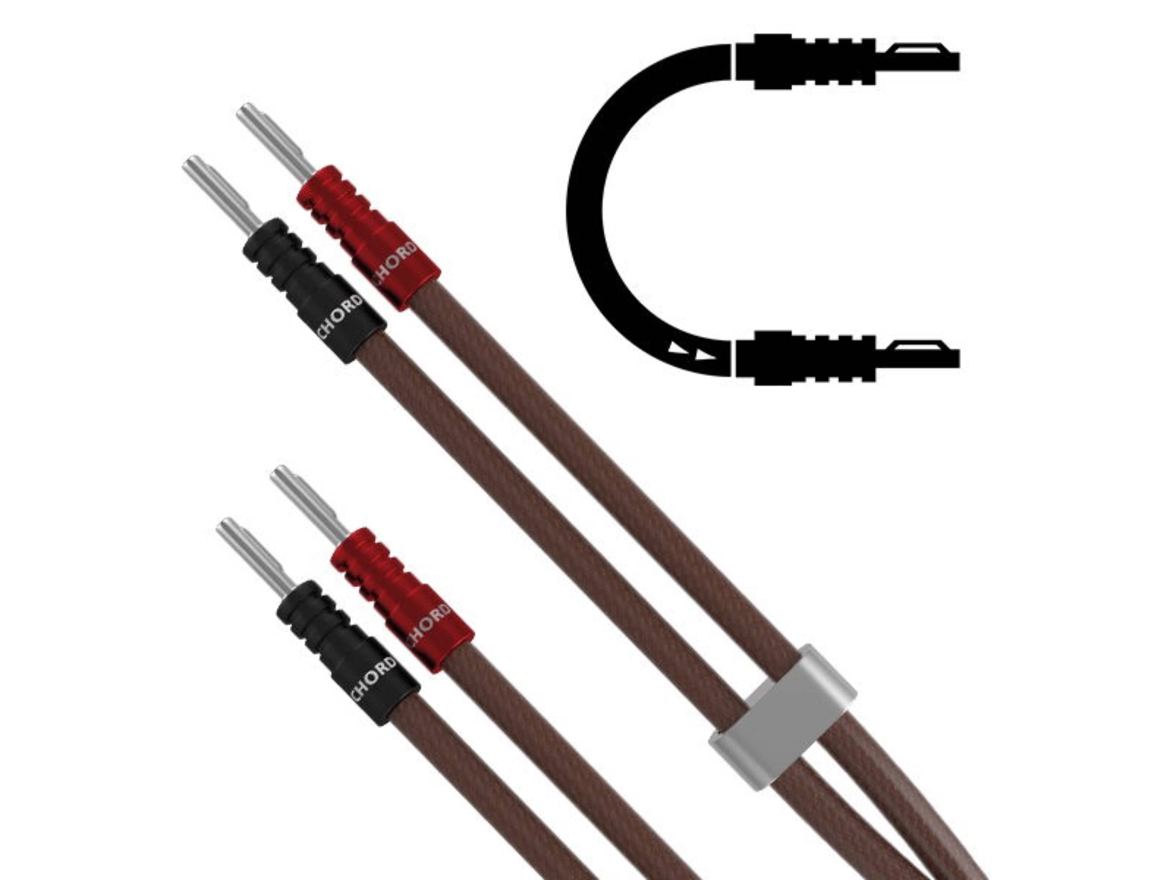 Chord EpicXL Speaker Cable - Terminated Pair (Banana to Banana)
