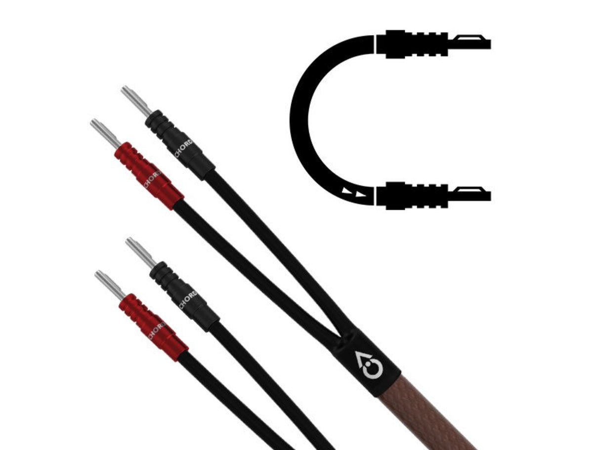 Chord EpicX Speaker Cable - Terminated Pair (Banana to Banana)