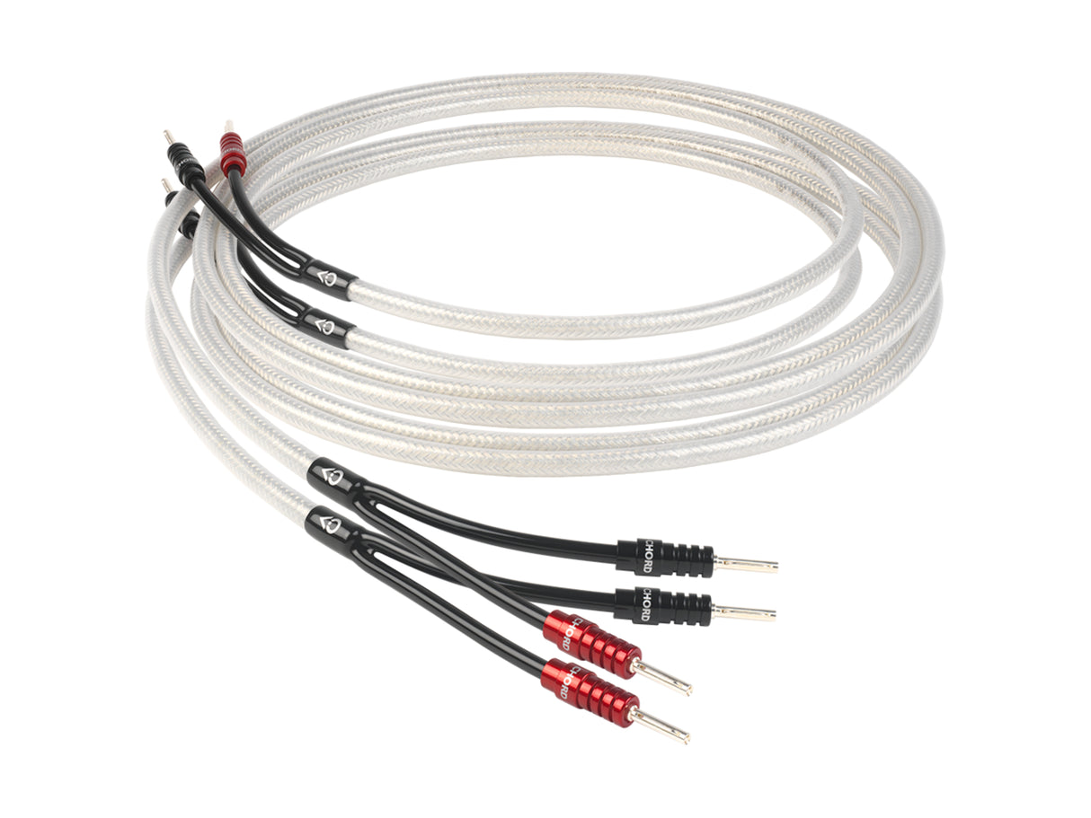 Chord Shawline X Speaker Cable (Terminated pair with ChordOhmic 4mm banana plugs) (Promotional item)