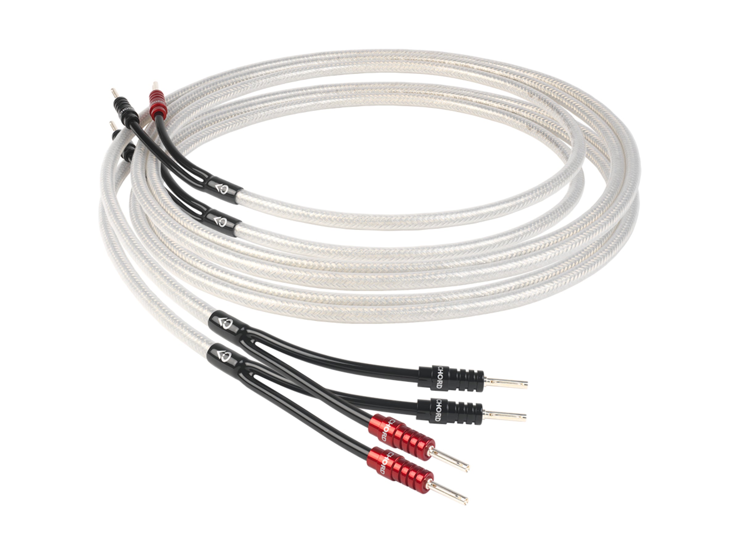 Chord Shawline X Speaker Cable (Terminated pair with ChordOhmic 4mm banana plugs) (Promotional item)