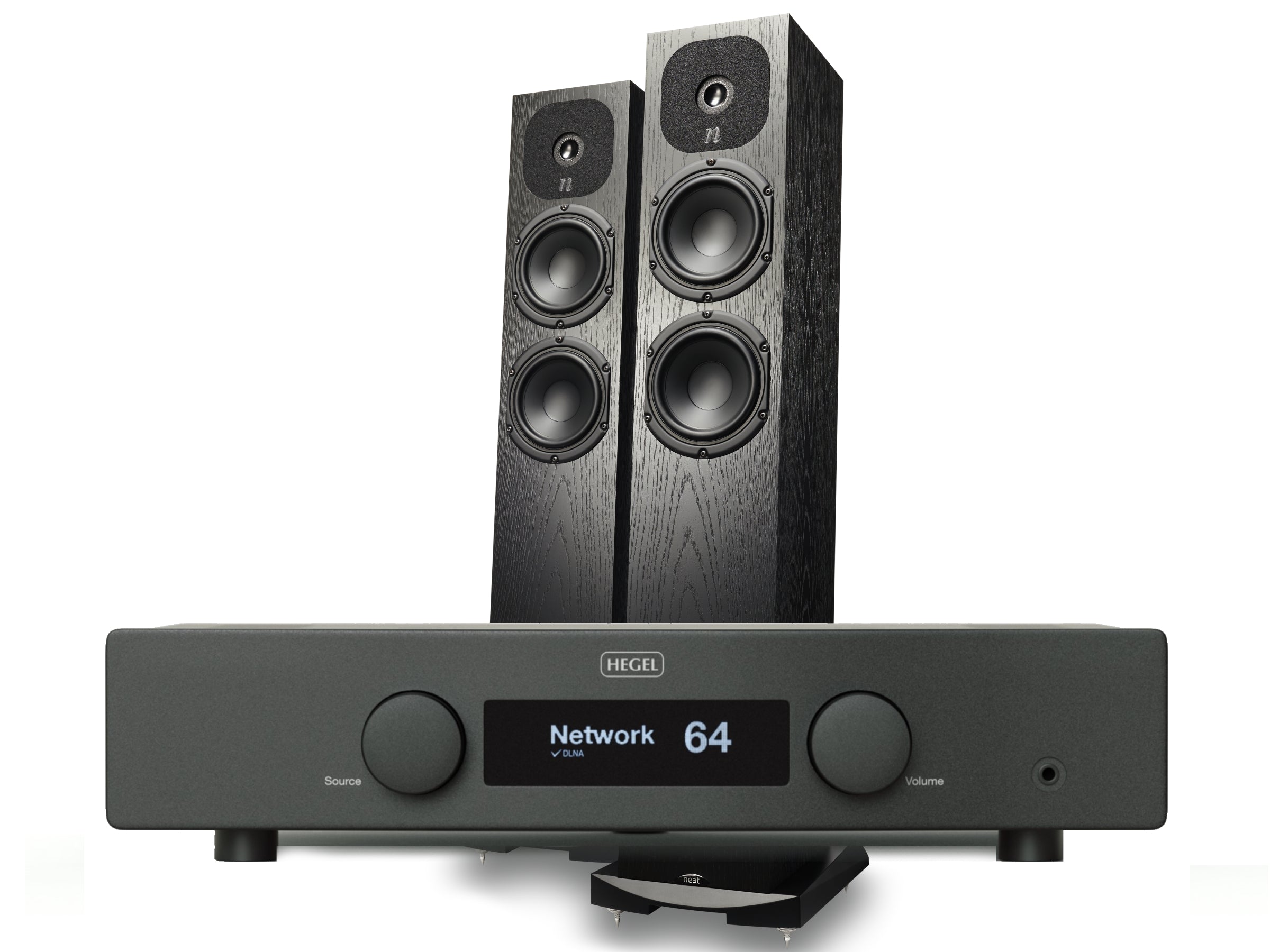 Hegel H120 Streaming Amplifier + Neat Motive SX1 Speakers