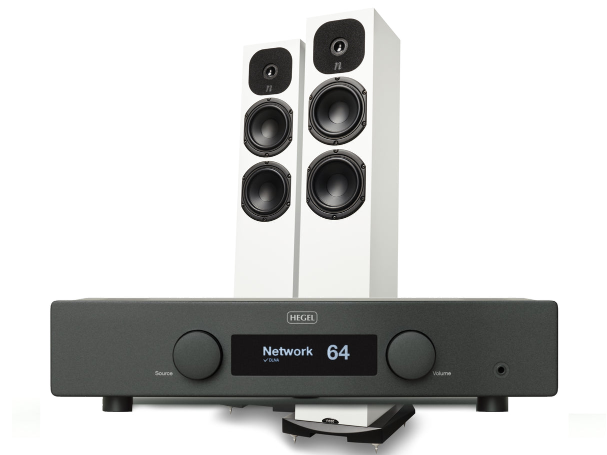 Hegel H120 Streaming Amplifier + Neat Motive SX1 Speakers