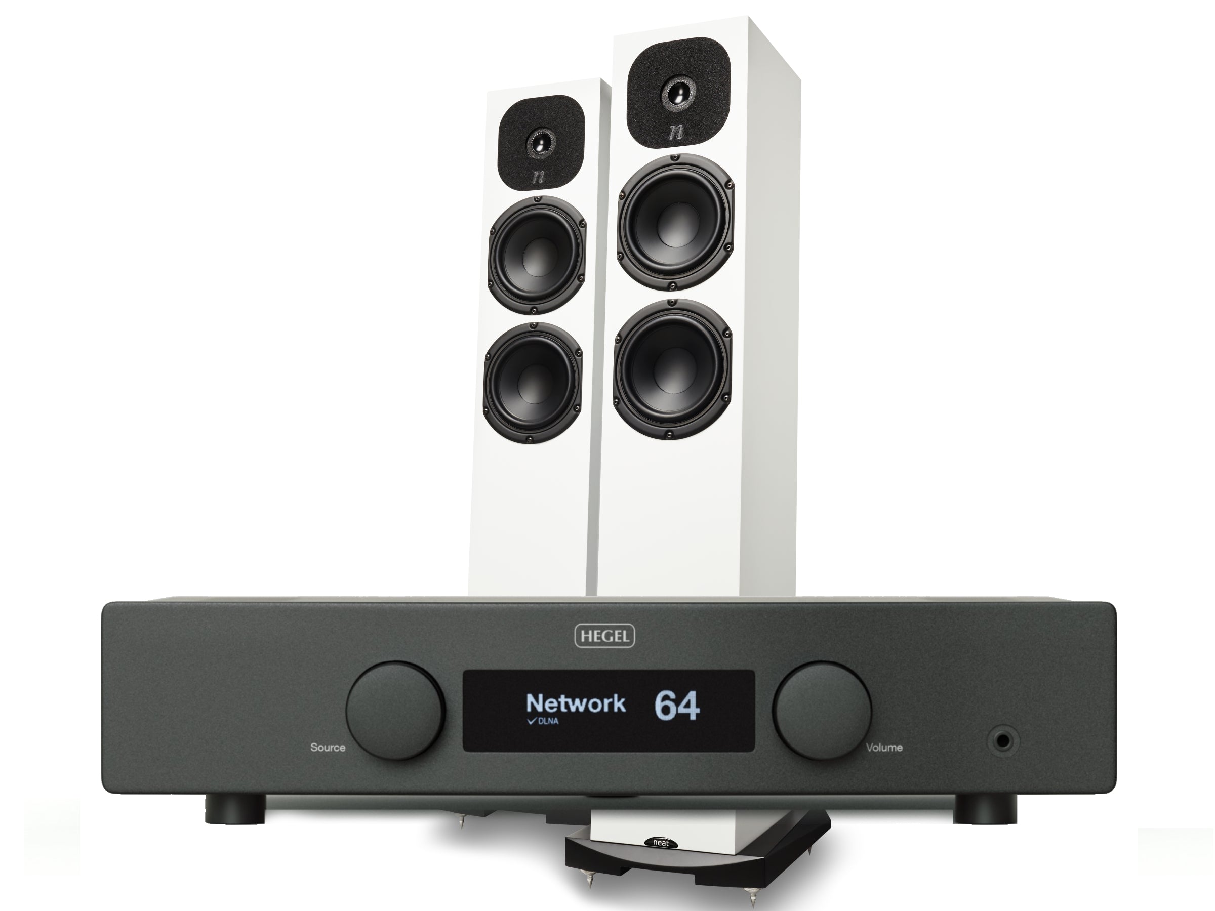 Hegel H120 Streaming Amplifier + Neat Motive SX1 Speakers