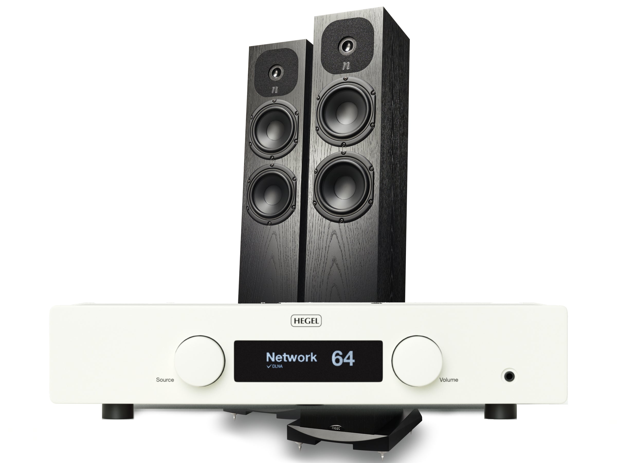Hegel H120 Streaming Amplifier + Neat Motive SX1 Speakers