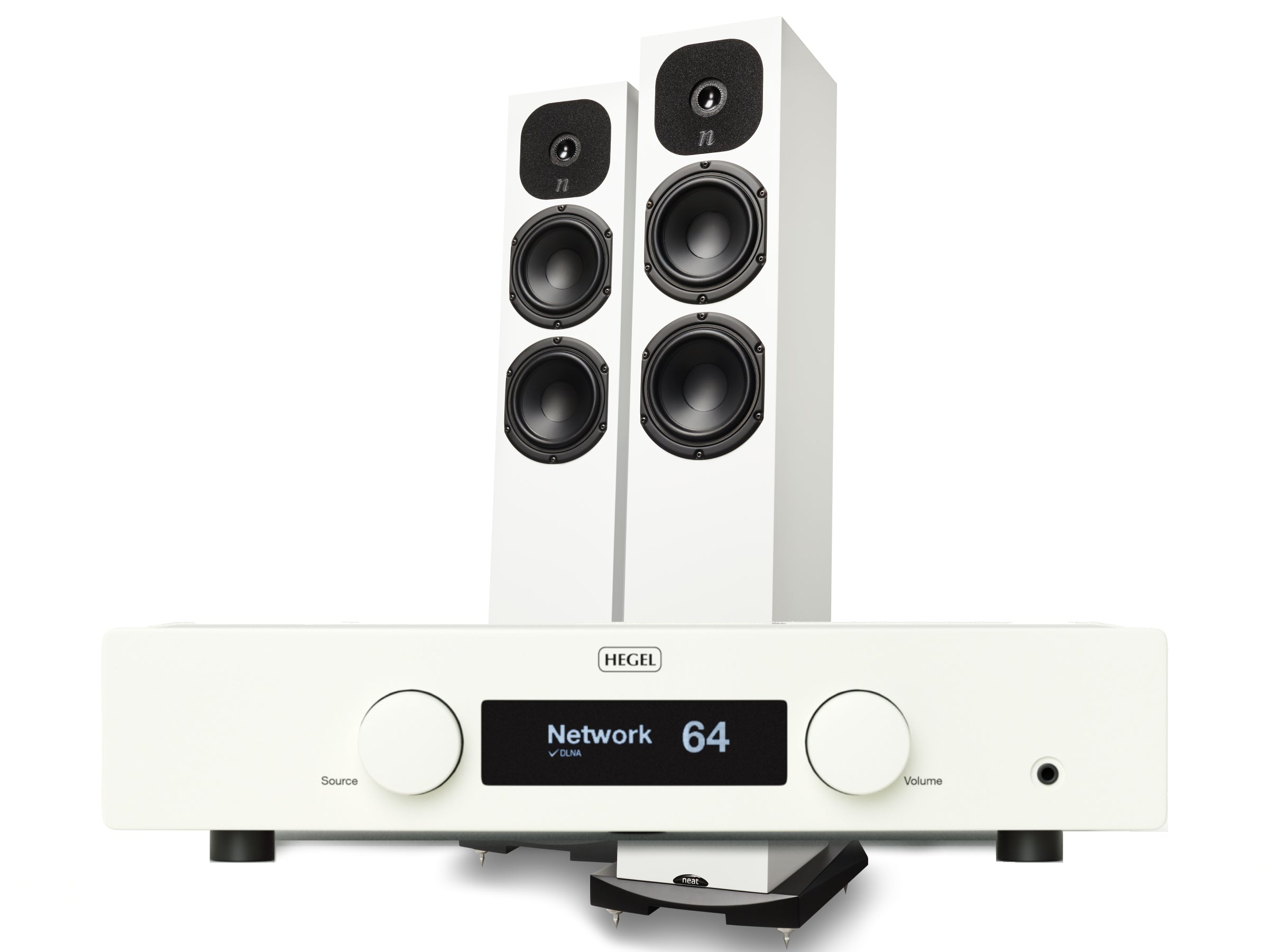 Hegel H120 Streaming Amplifier + Neat Motive SX1 Speakers