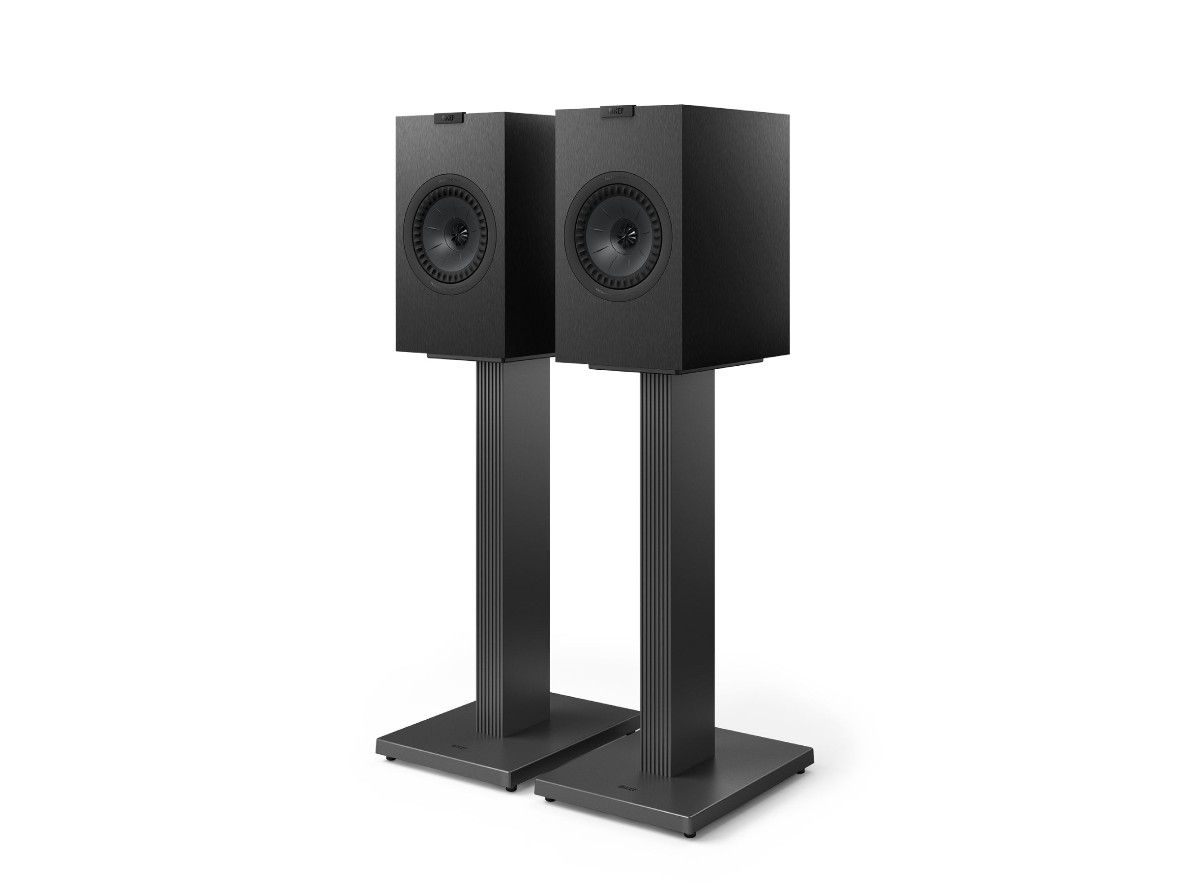 KEF Q3 Meta Bookshelf Speakers + SQ1 Floor Stands