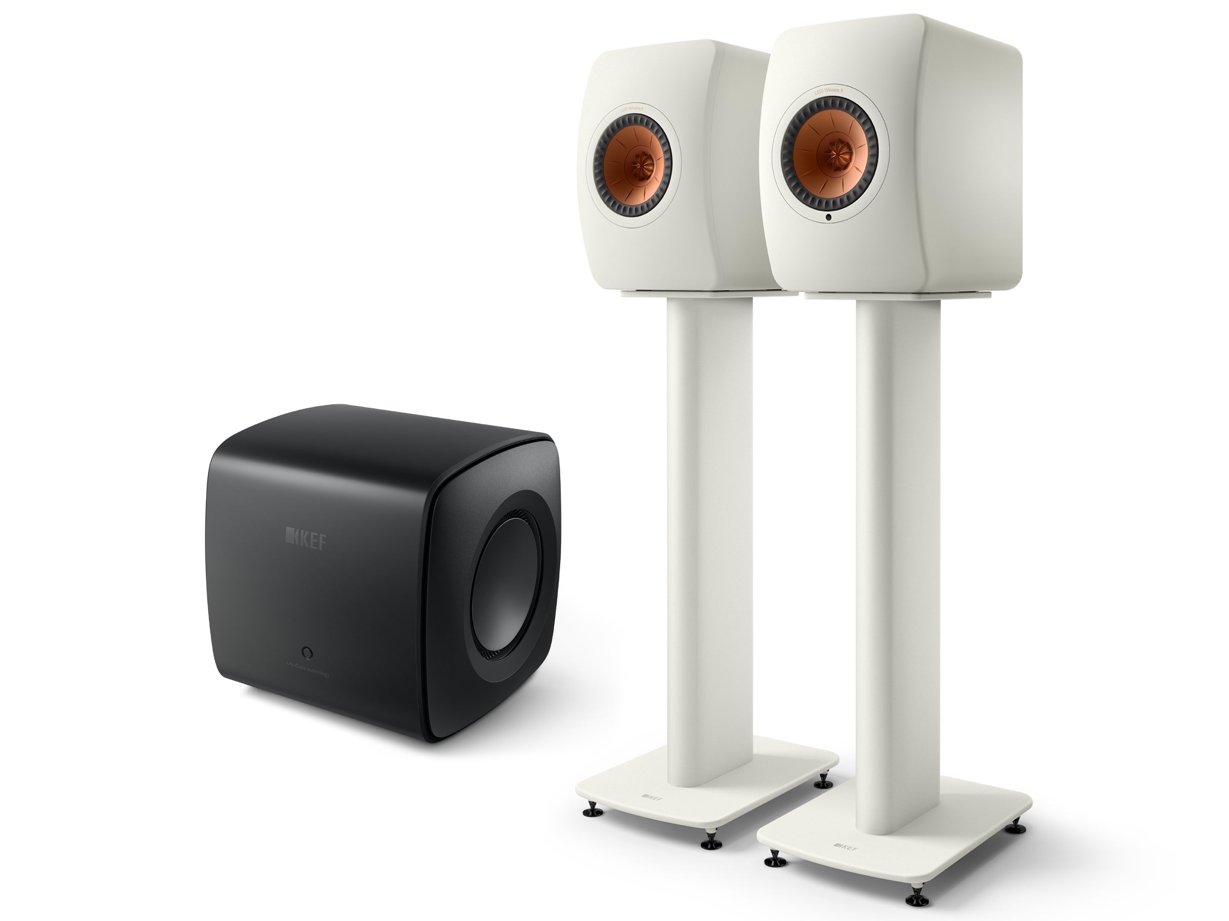 KEF LS50 Wireless II + KC62 Subwoofer Wireless Speaker System