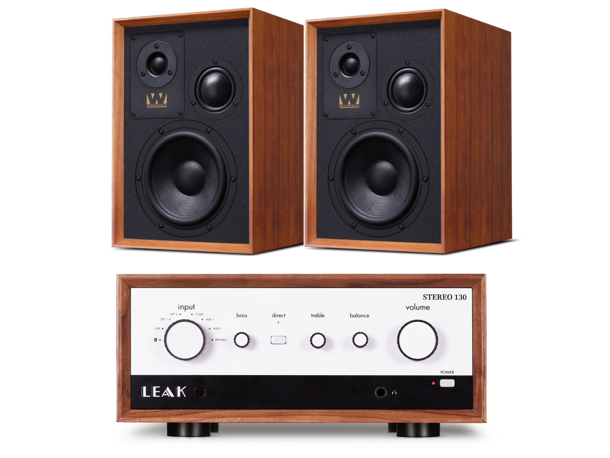 Leak Stereo 130 with Wharfedale Super Denton Bookshelf Speakers