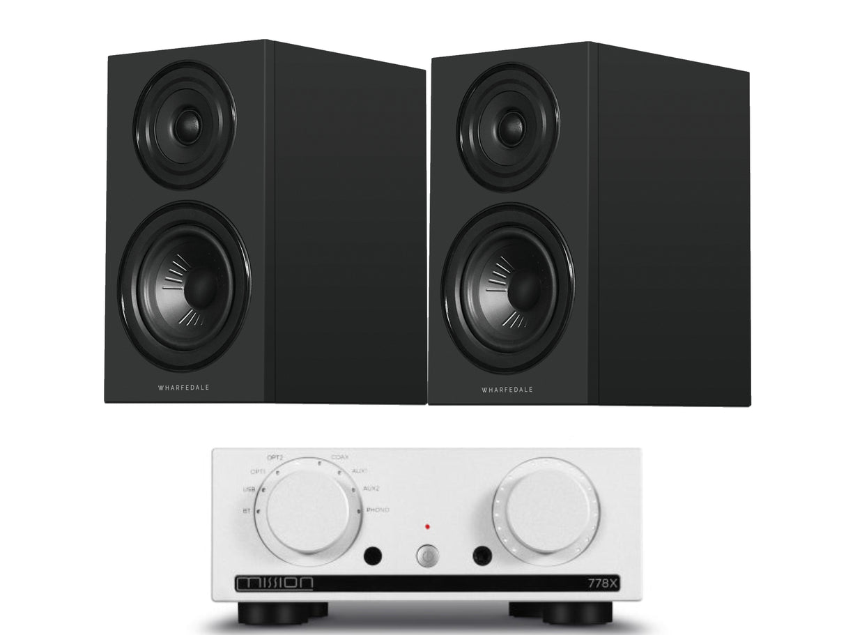 Mission 778X with Wharfedale Diamond 12.1i Bookshelf Speakers