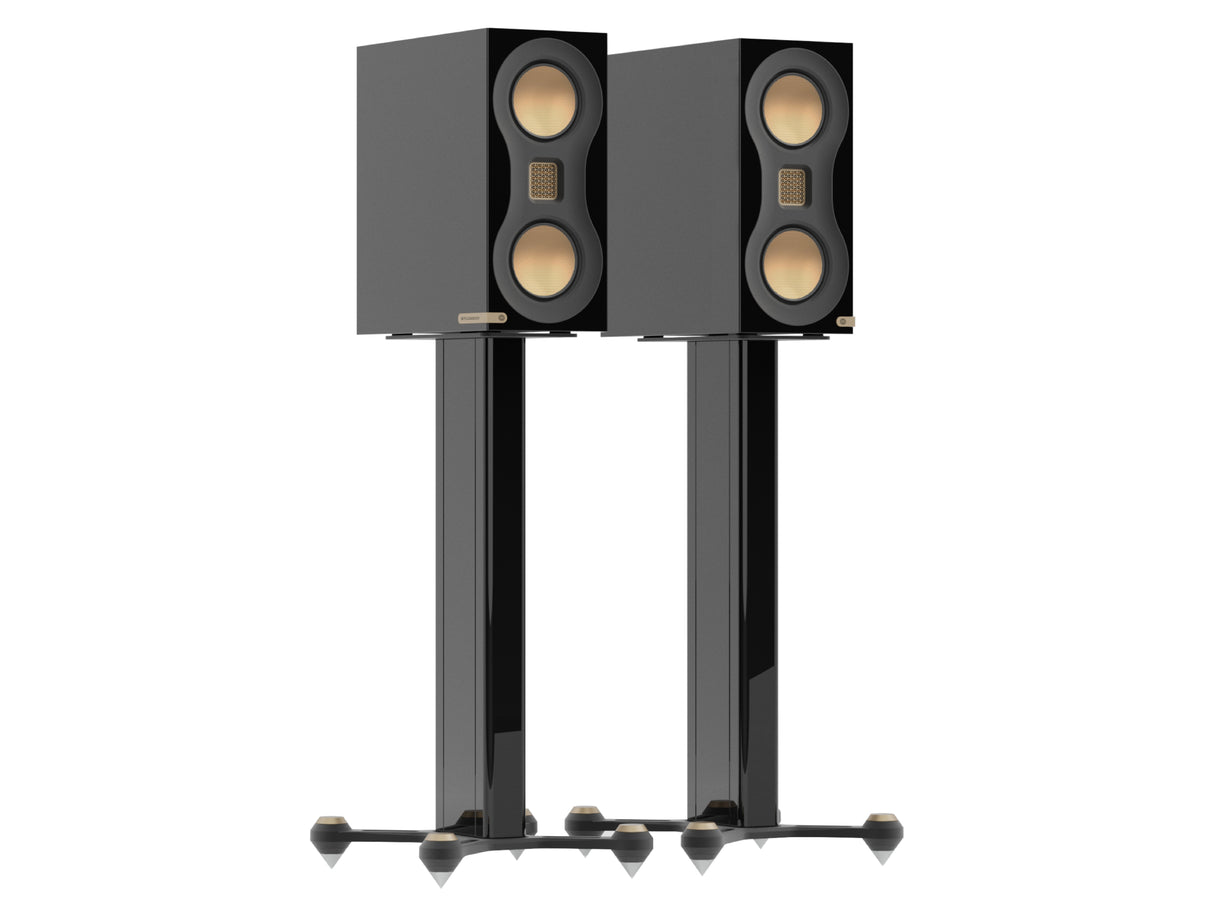 Monitor Audio Studio 89 Bookshelf Speakers + Studio 89 Stands