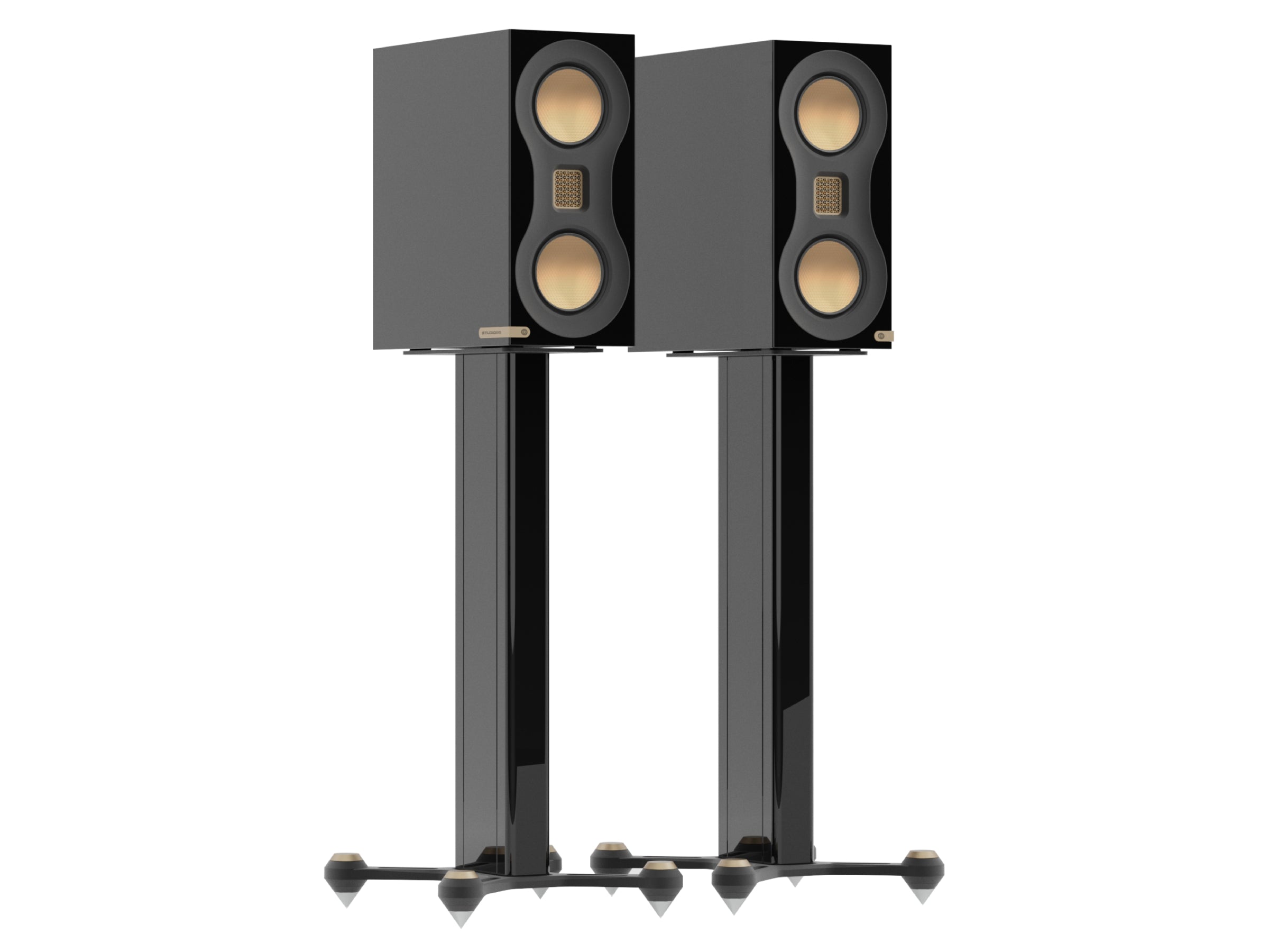 Monitor Audio Studio 89 Bookshelf Speakers + Studio 89 Stands