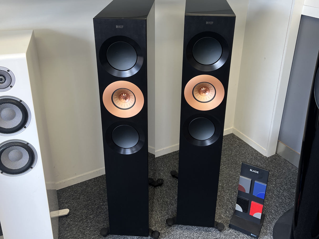 KEF Reference 3 META High Gloss Black Copper Speakers (Ex Demonstration)