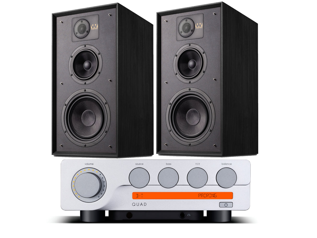 Quad 3 + Wharfedale Linton Speakers