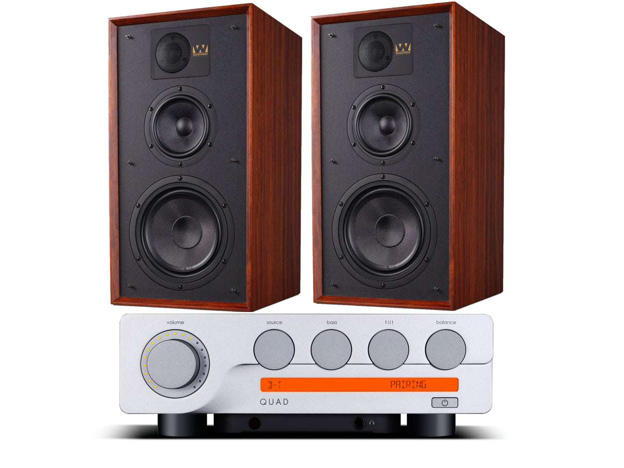 Quad 3 + Wharfedale Linton Speakers