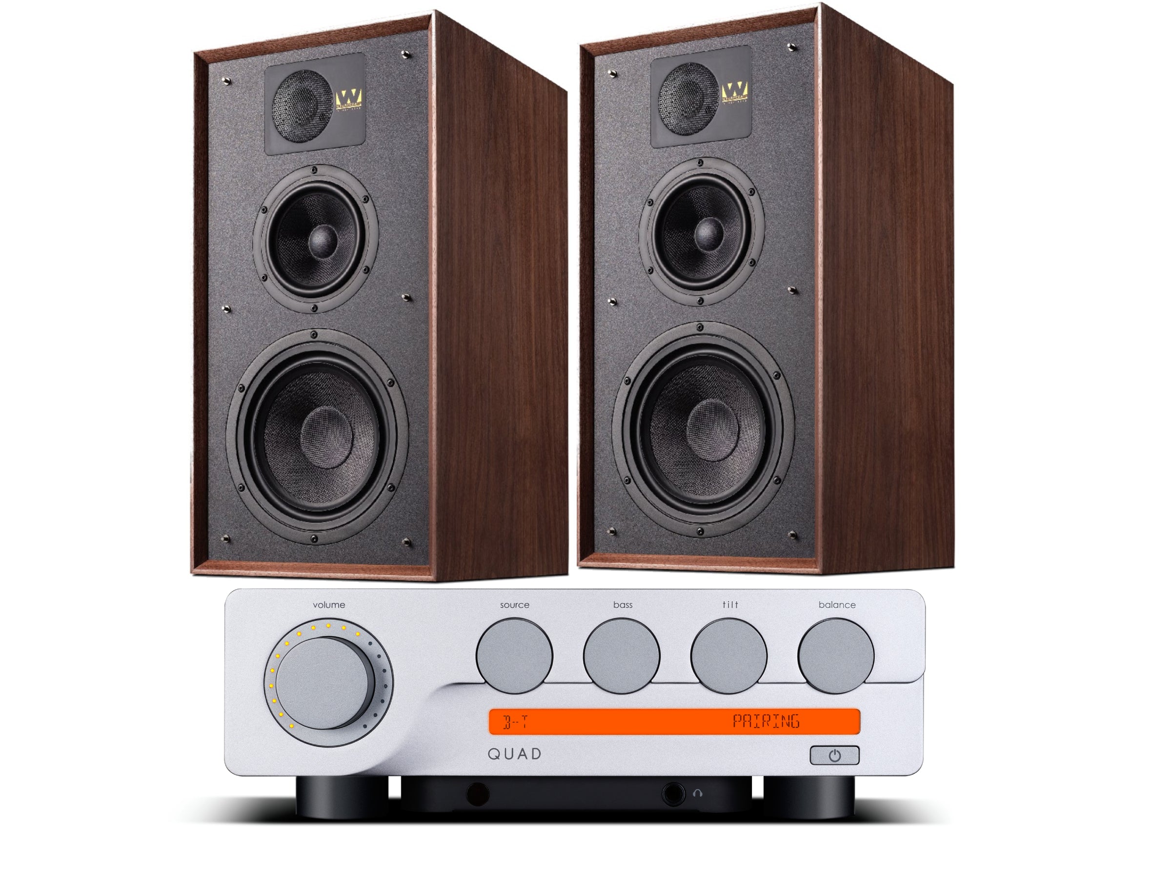 Quad 3 + Wharfedale Linton Speakers