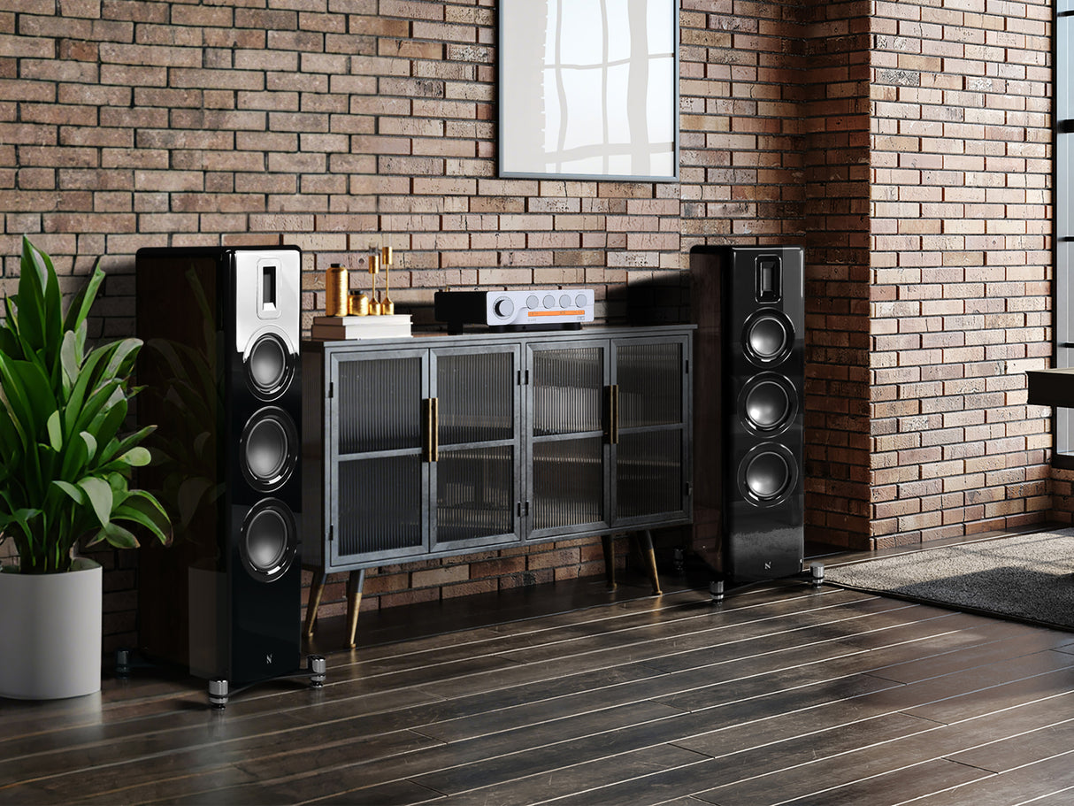 Quad 3 with Monitor Audio Studio 89 Speakers