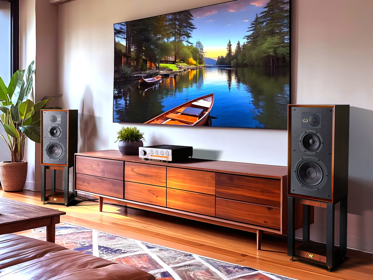 Quad 3 with Monitor Audio Studio 89 Speakers