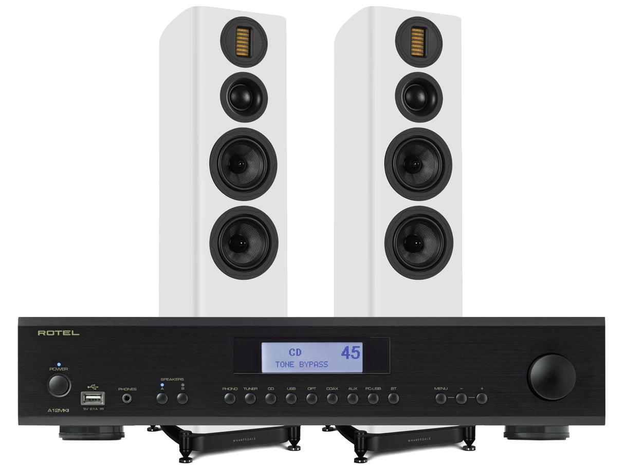 Rotel A12MkII with Wharfedale EVO 5.4 Floorstanding Speakers