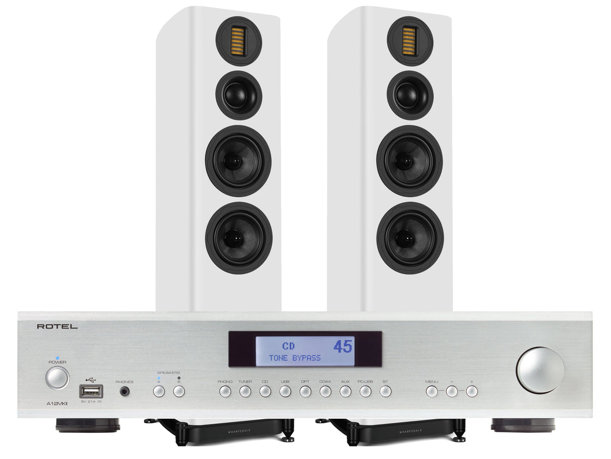 Rotel A12MkII with Wharfedale EVO 5.4 Floorstanding Speakers