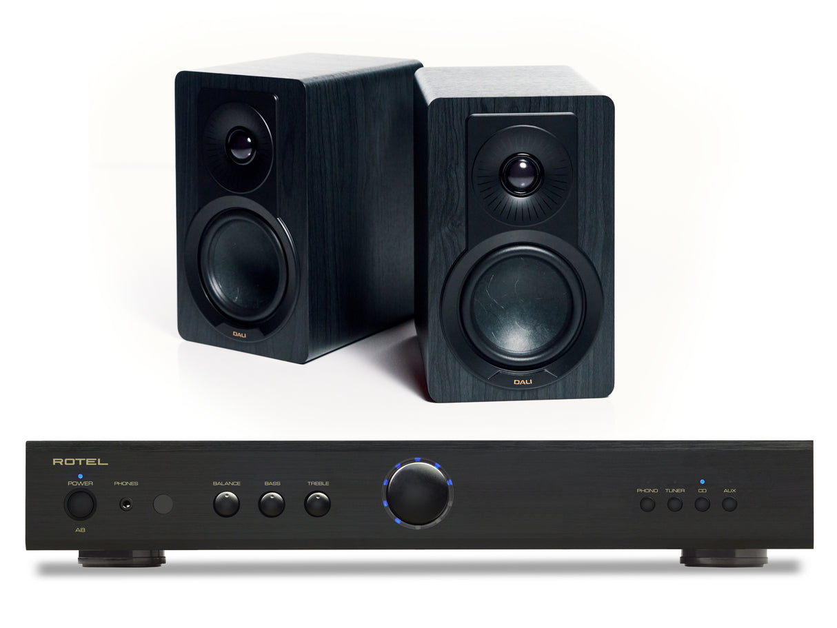 Rotel A8 with DALI Kupid Bookshelf Speakers