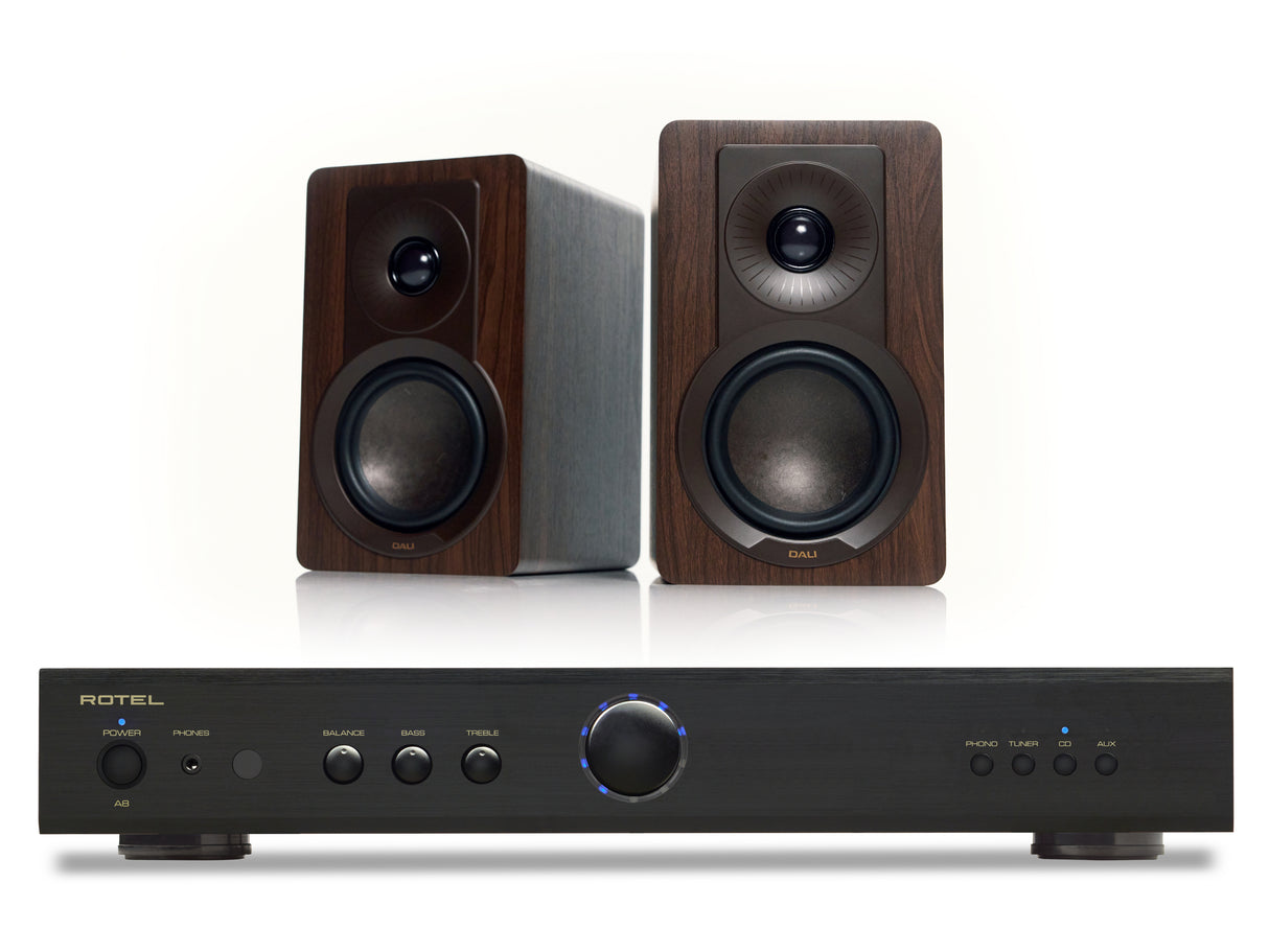 Rotel A8 with DALI Kupid Bookshelf Speakers
