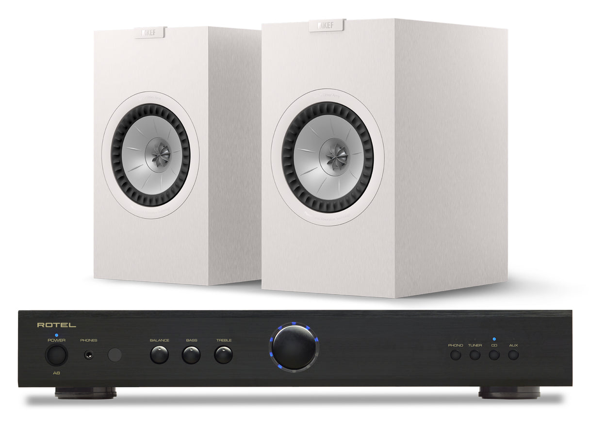 Rotel A8 with KEF Q3 META Bookshelf Speakers