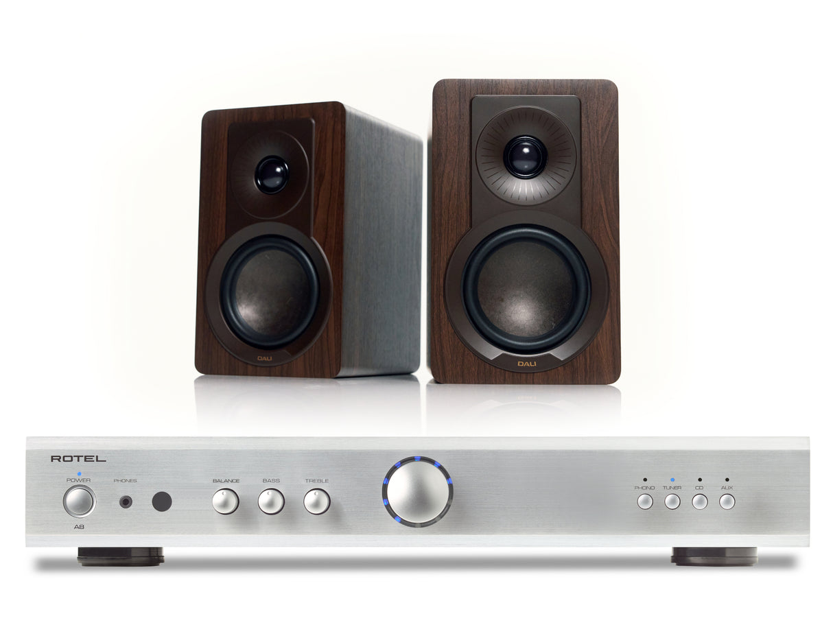 Rotel A8 with DALI Kupid Bookshelf Speakers