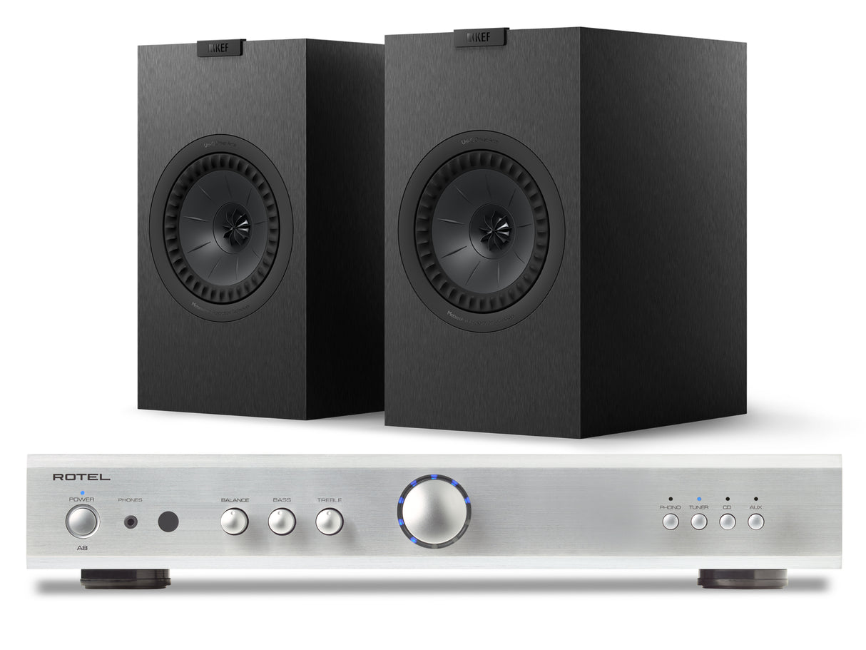 Rotel A8 with KEF Q3 META Bookshelf Speakers