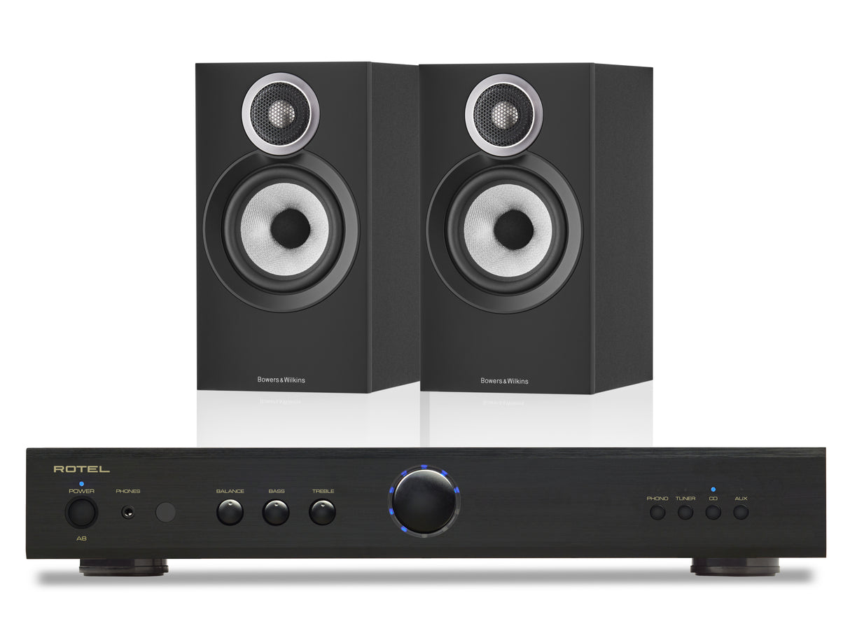 Rotel A8 with Bowers & Wilkins 607 S3 Bookshelf Speakers