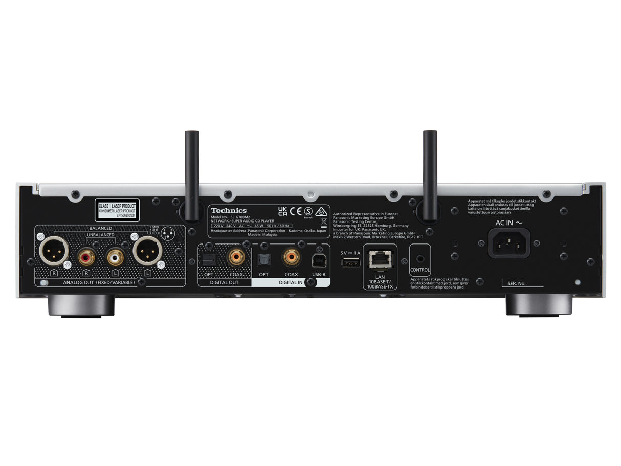 Technics SU-G700M2 & SL-G700M2 Amplifier with Network / SACD Player