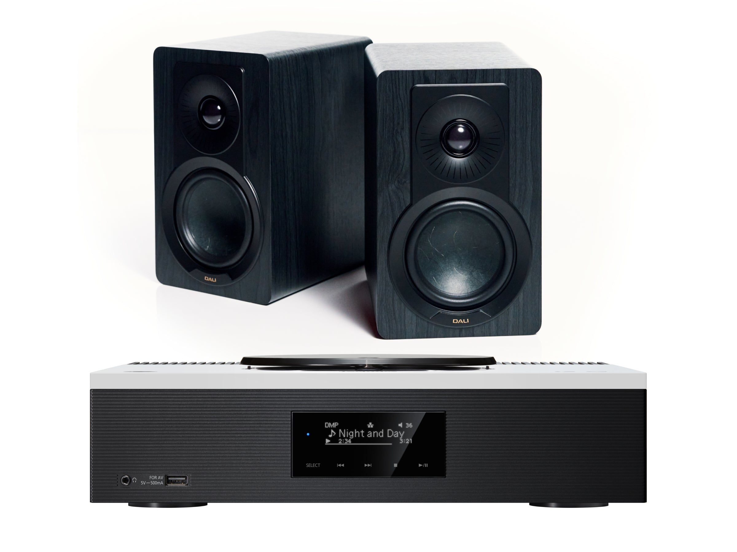 Technics SA-C600 with DALI Kupid Bookshelf Speakers