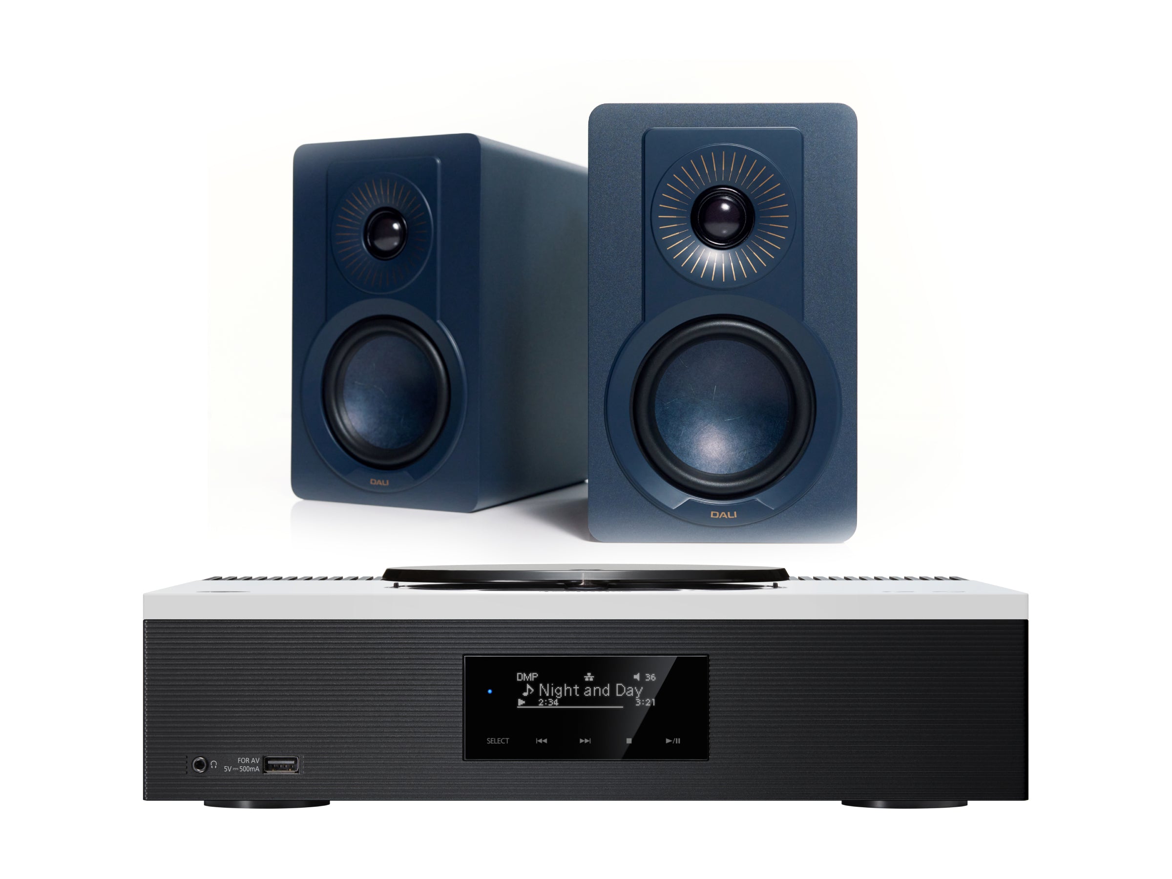 Technics SA-C600 with DALI Kupid Bookshelf Speakers