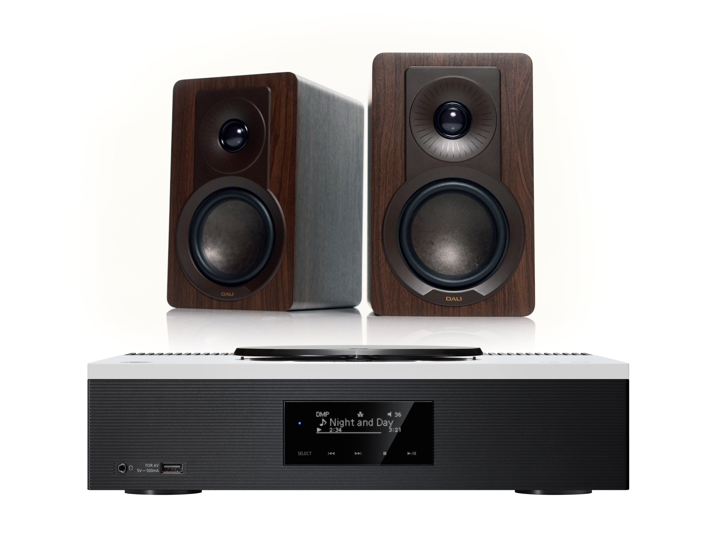 Technics SA-C600 with DALI Kupid Bookshelf Speakers