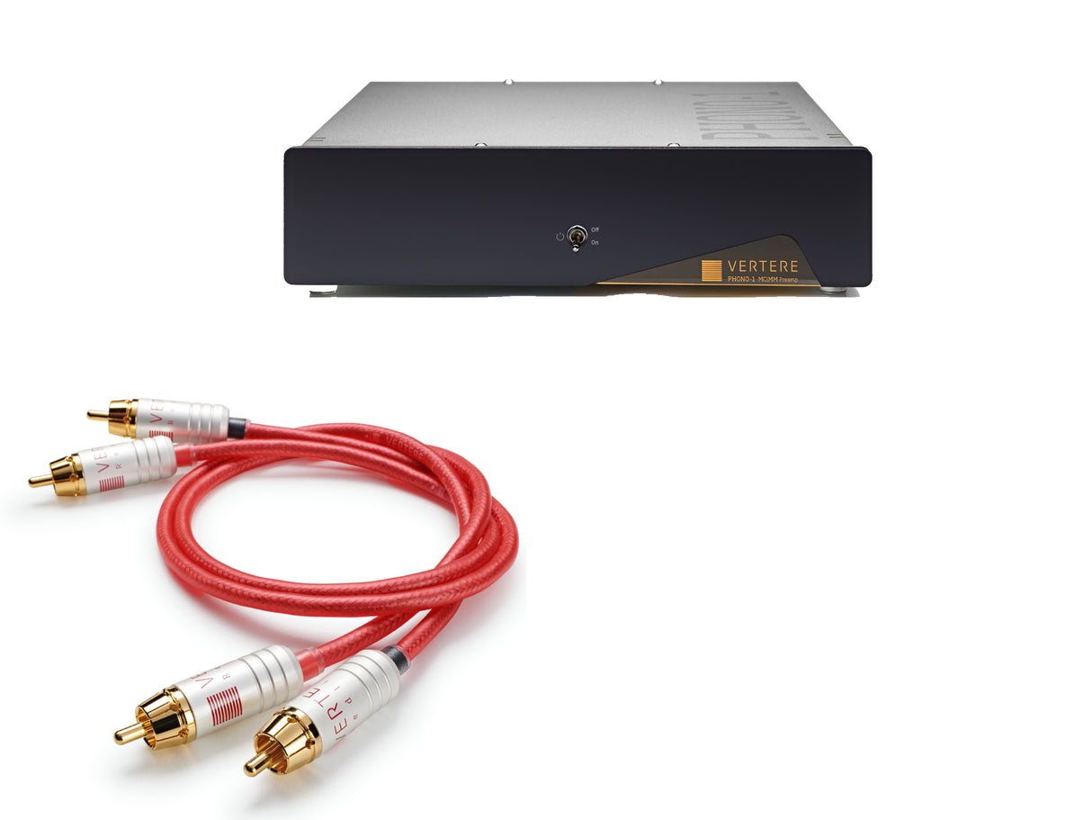 Vertere PHONO-1 MKII L Phono stage MM/MC with Redline RCA Pack