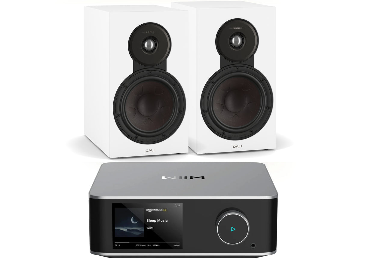 WiiM Amp Ultra with Sonik 3 Bookshelf Speakers