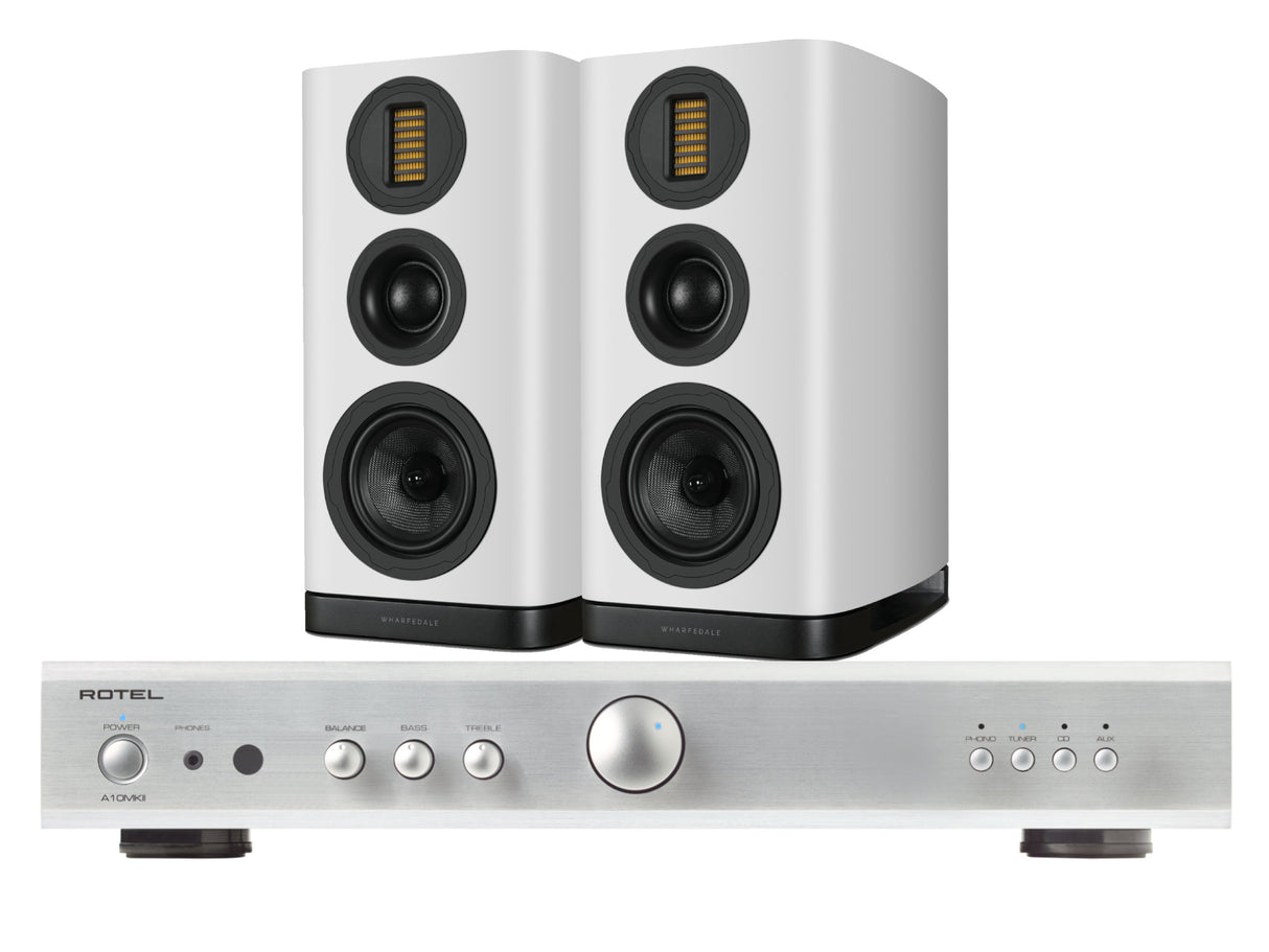 Rotel A10MkII with Wharfedale EVO 5.2 Bookshelf Speakers