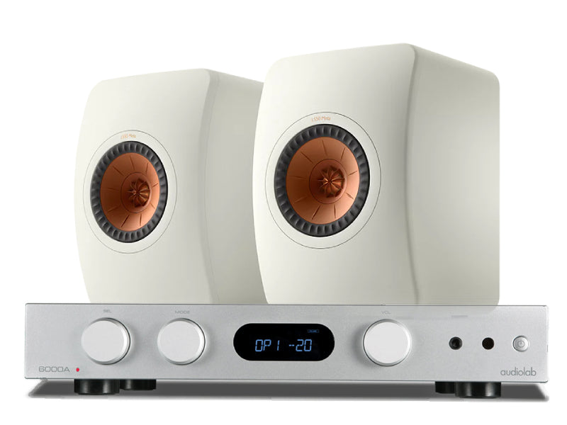 Audiolab 6000A Amplifier with KEF LS50 Meta Standmount Loudspeakers