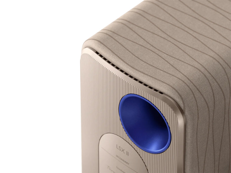 KEF LSX II Wireless Speakers + KEF P1 Desk Pads